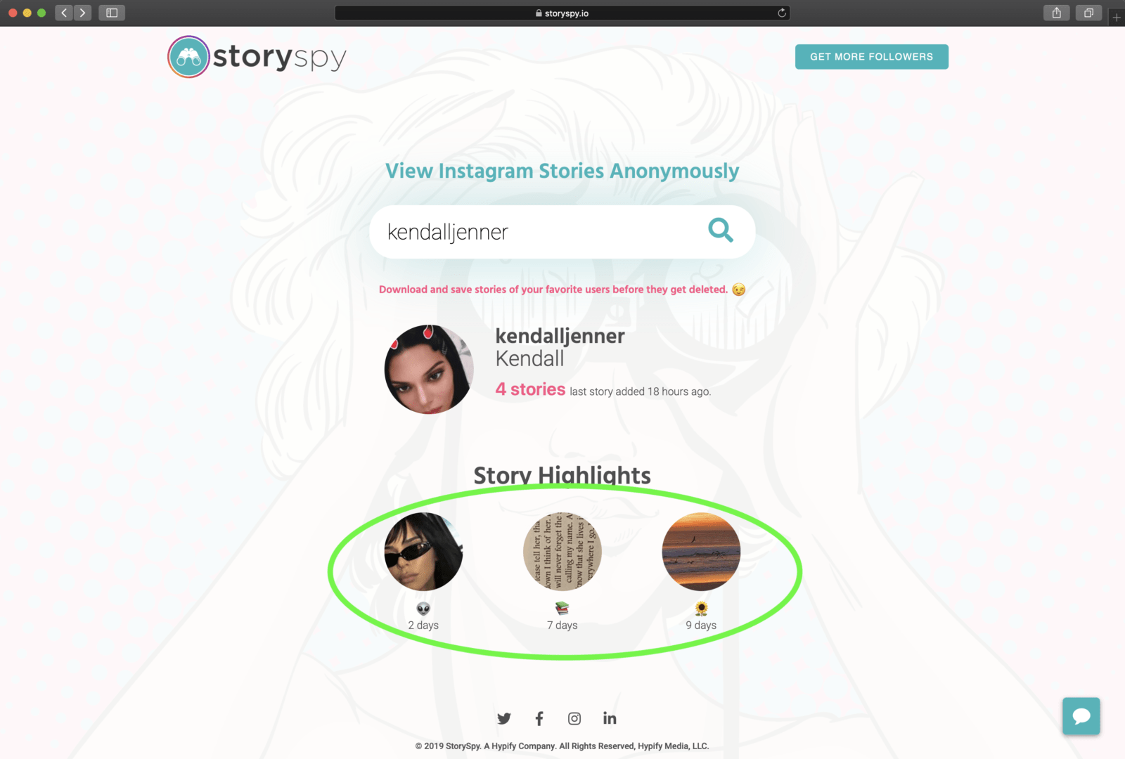 watch story highlights anonymously